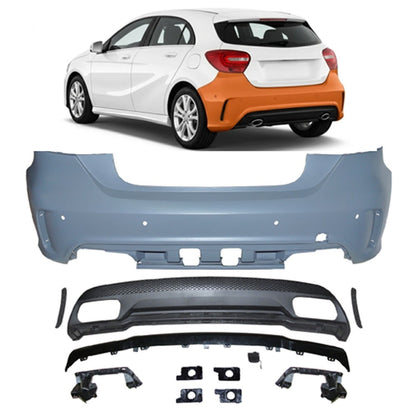 Heckstoßstange mit PDC und Diffusor passend für Mercedes A-Klasse W176 2012-2015