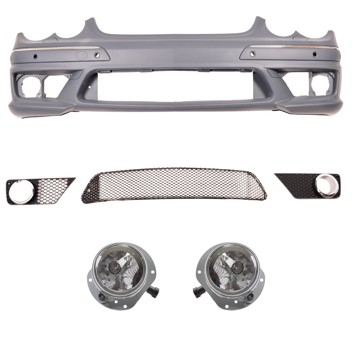Frontstoßstange mit PDC SRA Nebelscheinwerfer passend für Mercedes CLK W209 2002-2009