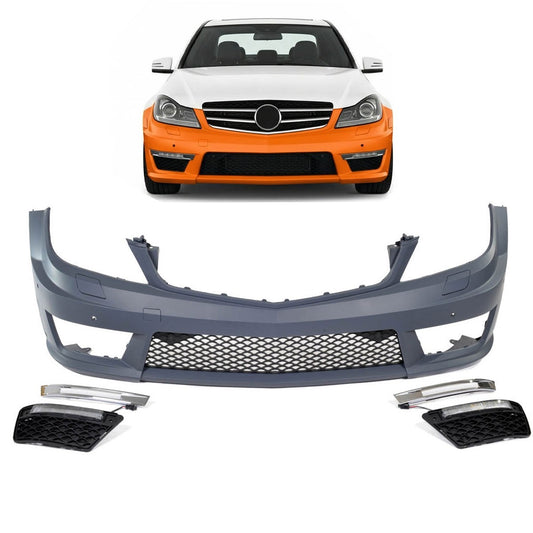 Frontstoßstange mit PDC SRA LED Tagfahrlicht passend für Mercedes C-Klasse W204 2007-2015