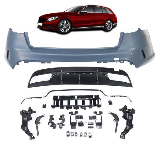 Heckstoßstange PDC Diffusor passend für Mercedes C-Klasse S205 T-Modell 2015-2018