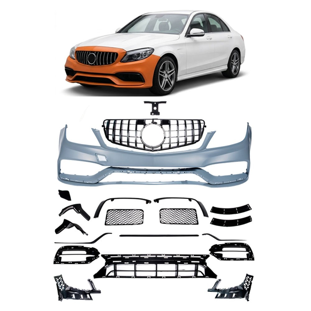 Frontstoßstange mit Grill passend für Mercedes C-Klasse W204 2007-2015