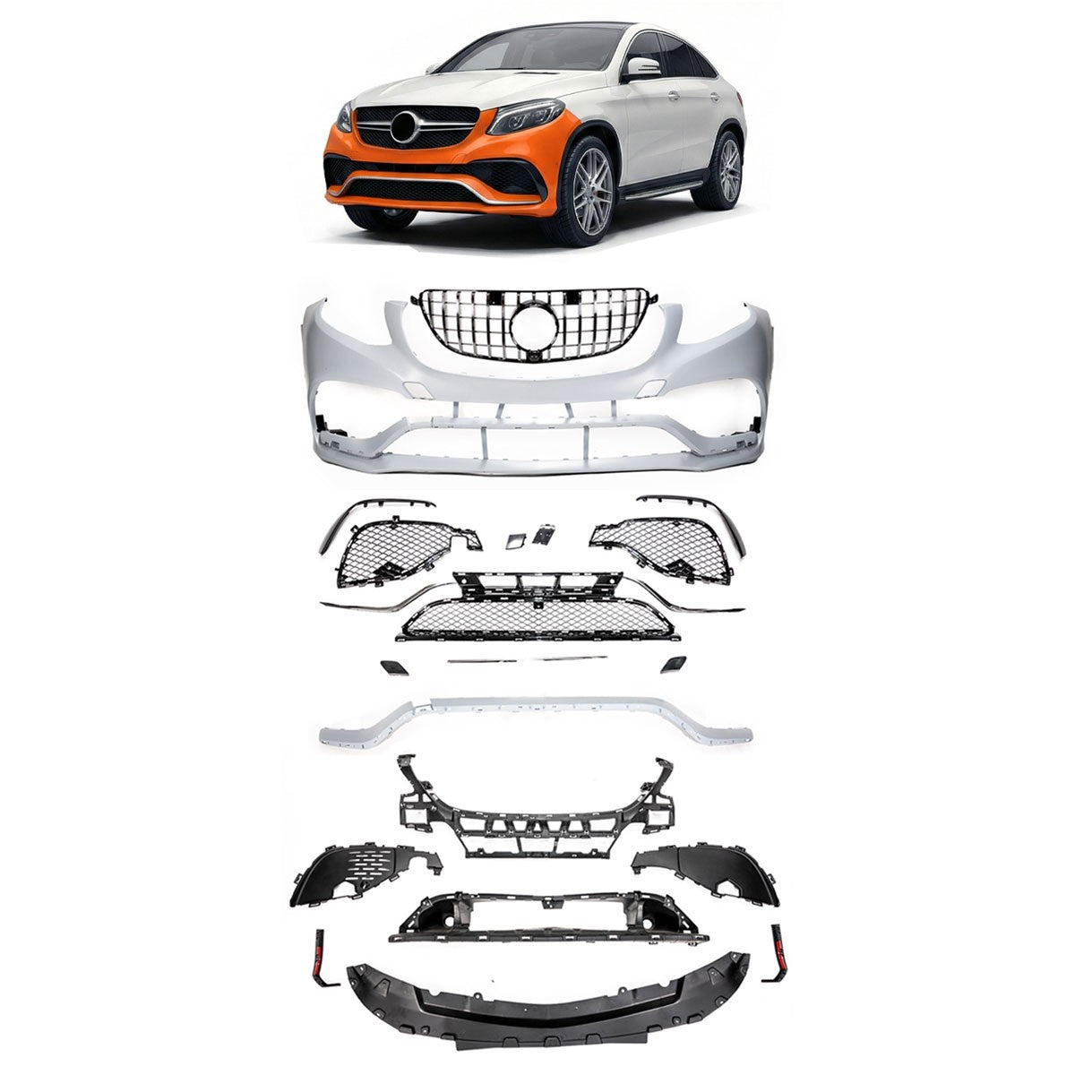 Frontstoßstange mit PDC passend für Mercedes GLE Coupé C292 2015-2019