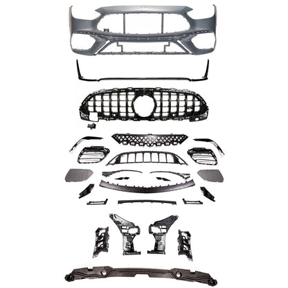 Frontstoßstange & Hochglanz Schwarz Grill passend für Mercedes C-Klasse W206 2021-2024