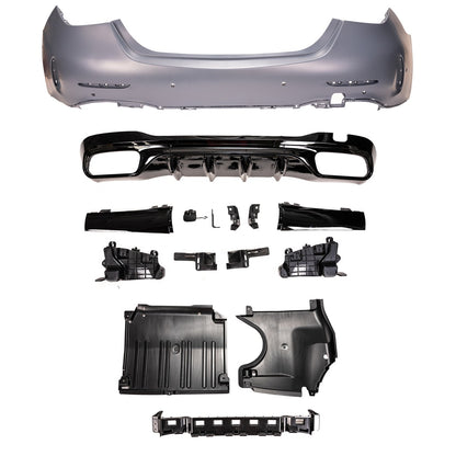 Heckstoßstange mit Diffusor und PDC passend für Mercedes C-Klasse W206 Limousine 2021-