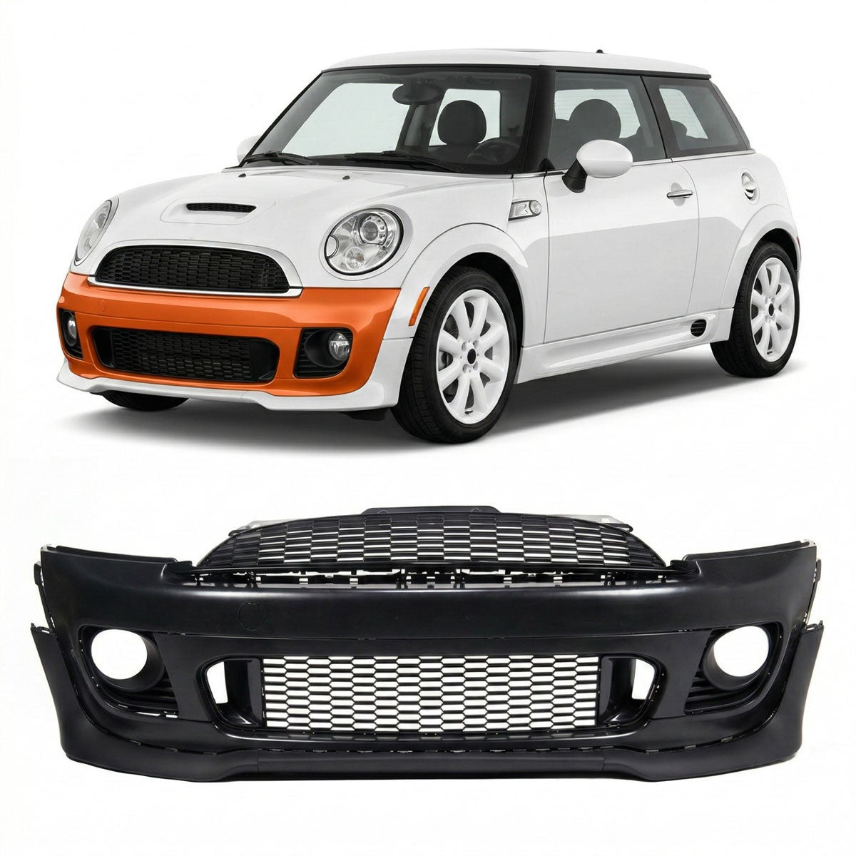Frontstoßstange mit Grill passend für MINI Hatchback R56 2006-2013 Cooper S