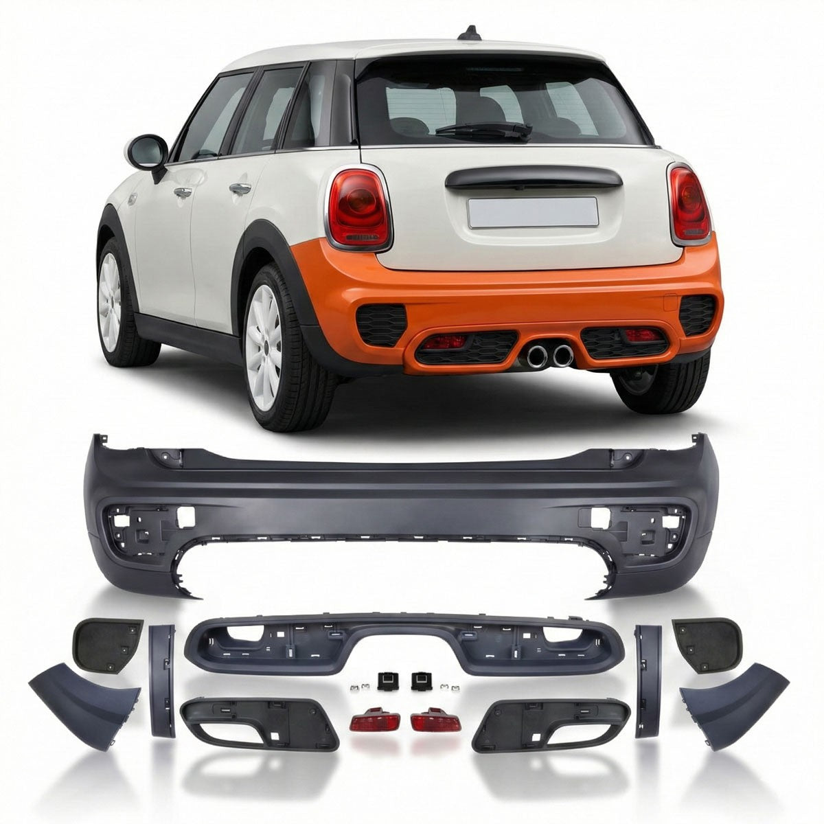 Heckstoßstange mit PDC passend für MINI F55 5-Türer 2013-2020 Cooper S