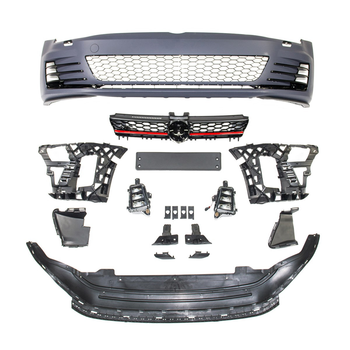 Frontstoßstange mit SRA LED Tagfahrlicht passend für VW Golf 7 2012-2017