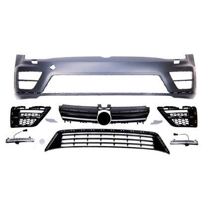 Frontstoßstange mit SRA und LED Tagfahrlicht passend für VW Golf 7 2012-2017