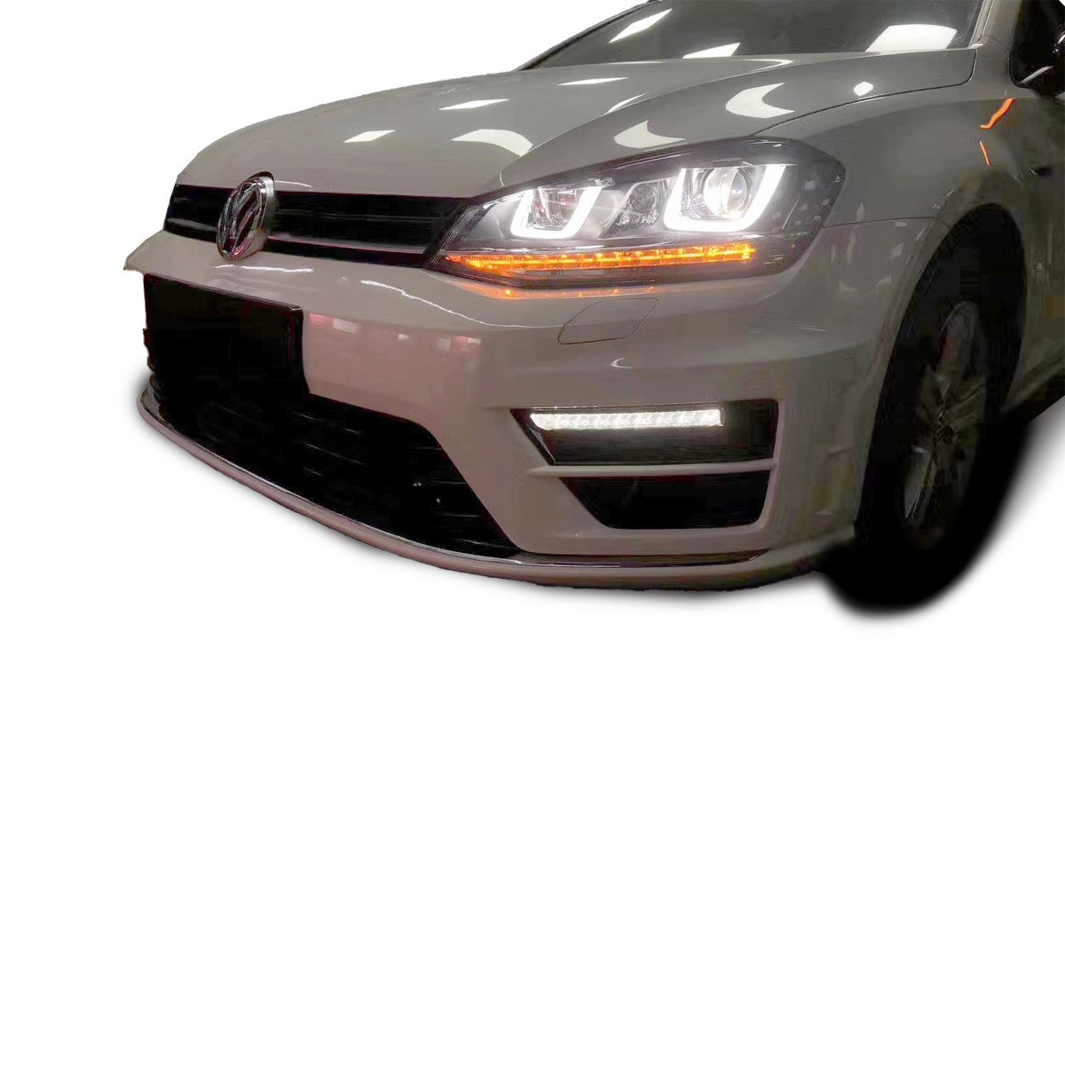 Frontstoßstange mit SRA und LED Tagfahrlicht passend für VW Golf 7 2012-2017