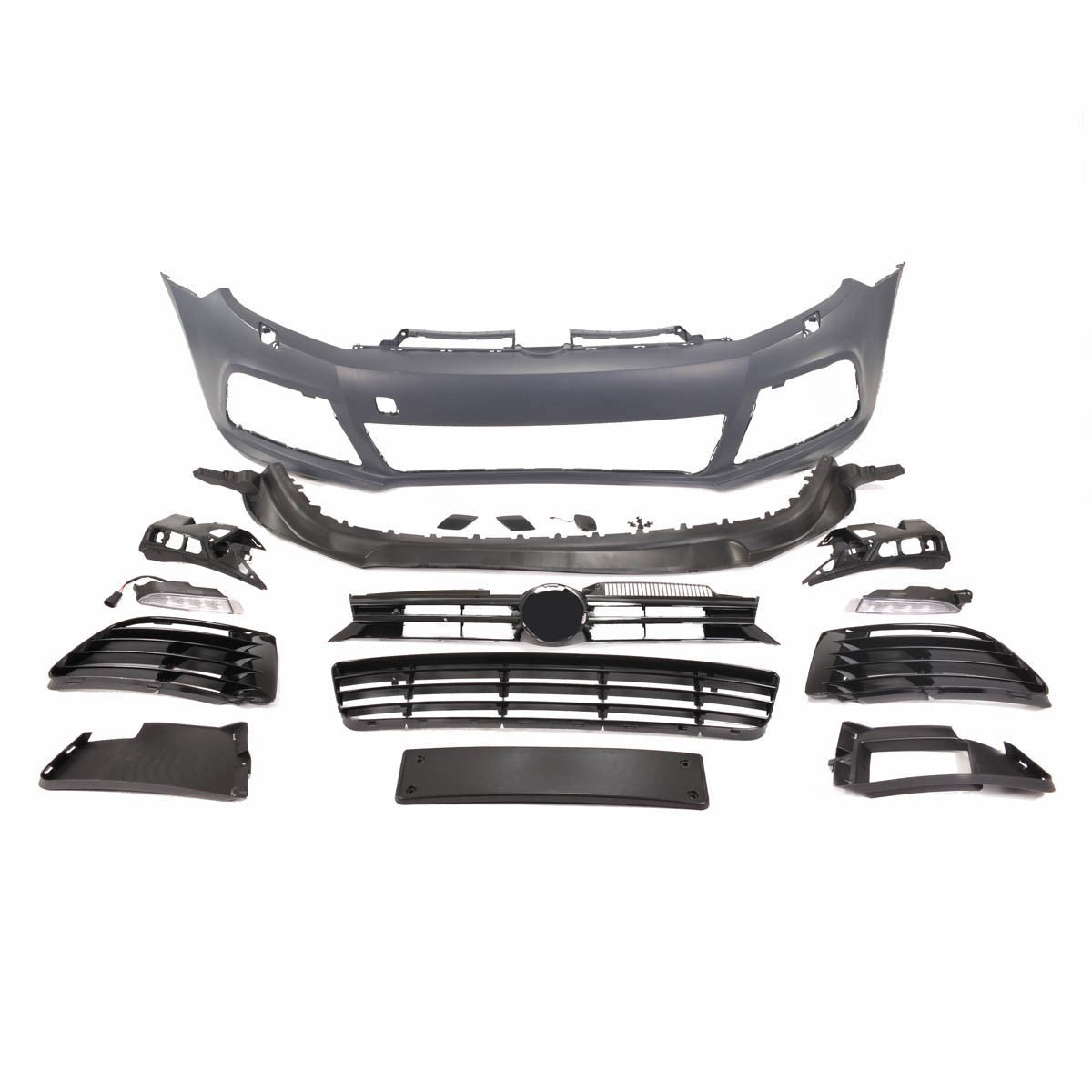 Frontstoßstange mit SRA & LED Tagfahrlicht passend für VW Golf 6 2008-2014
