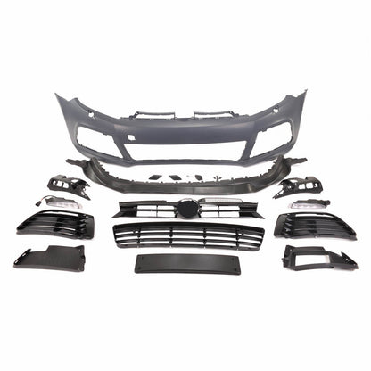 Frontstoßstange mit SRA & LED Tagfahrlicht passend für VW Golf 6 2008-2014
