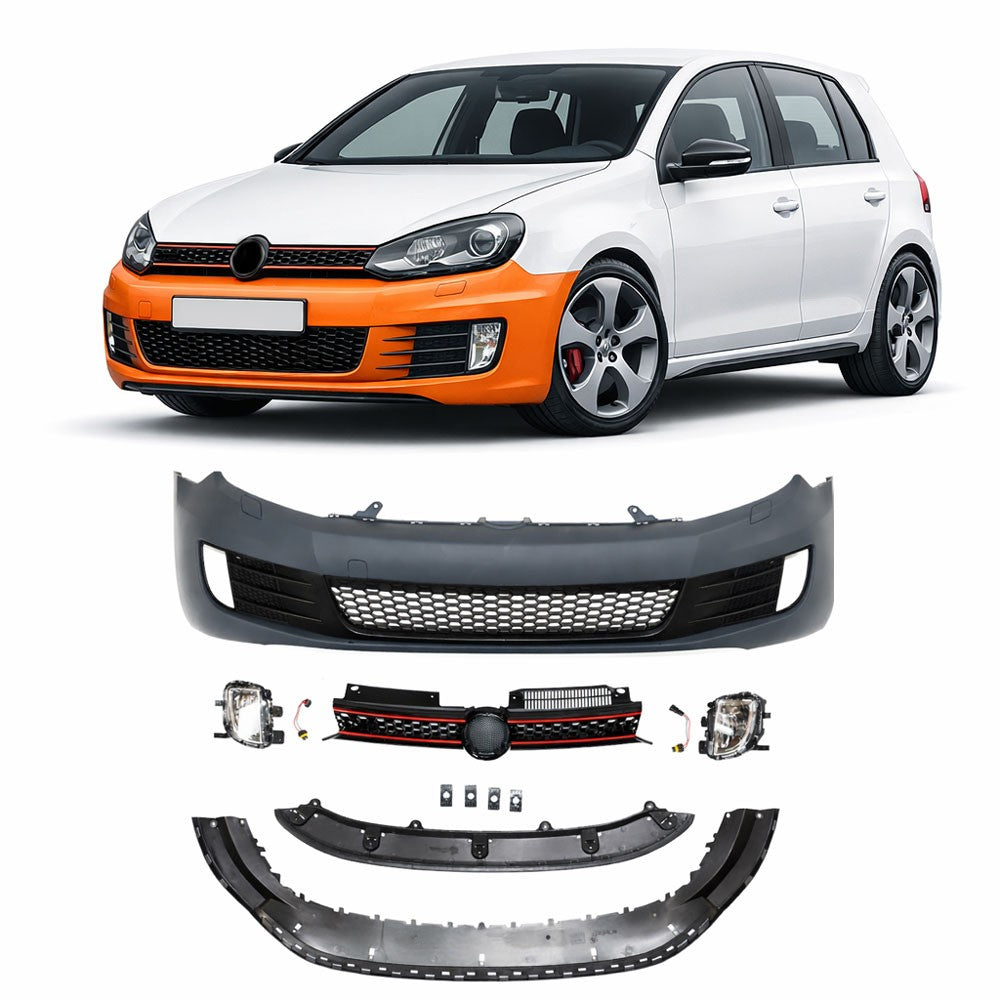 Frontstoßstange mit SRA & Nebelscheinwerfern passend für VW Golf 6 2008-2013