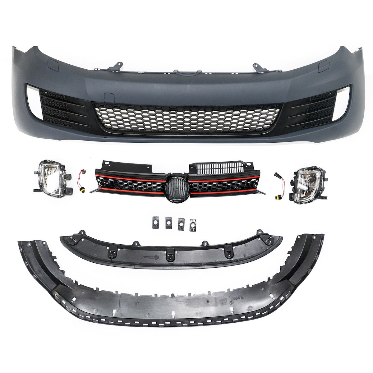 Frontstoßstange mit SRA & Nebelscheinwerfern passend für VW Golf 6 2008-2013