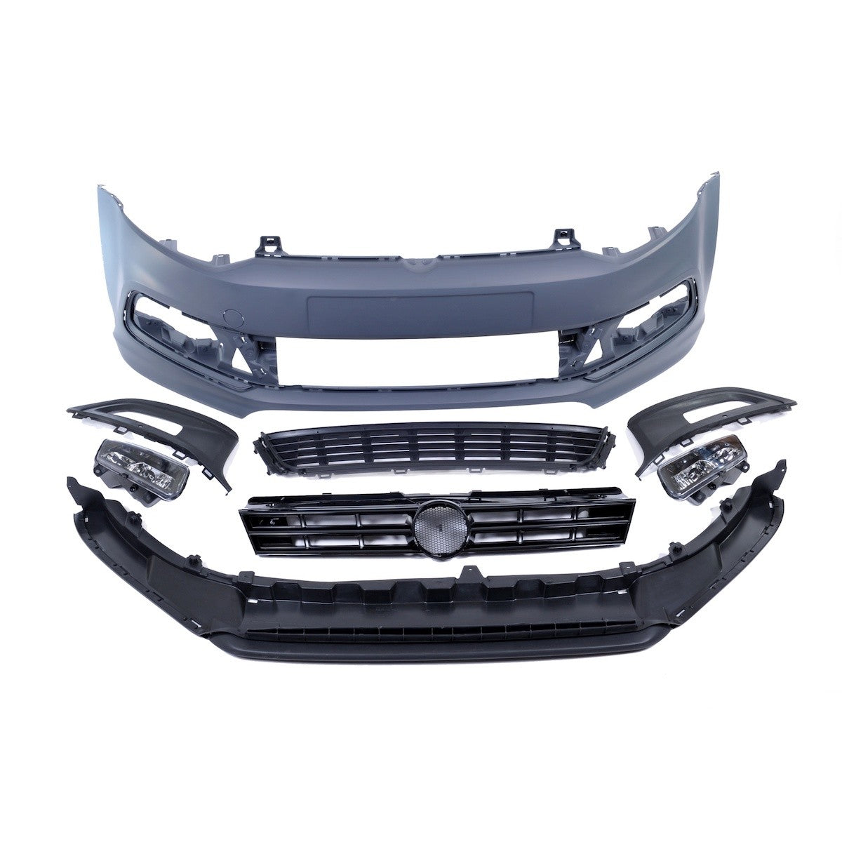 Frontstoßstange Kit mit Nebelscheinwerfern passend für VW Polo 6R 2009-2014
