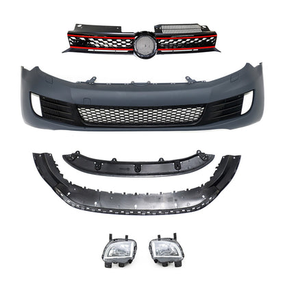 Frontstoßstange mit Grill und Nebelscheinwerfern passend für VW Golf 6 2008-2012