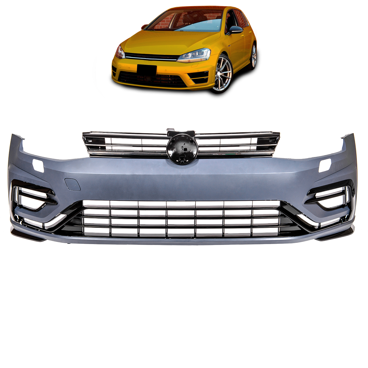 Frontstoßstange mit PDC SRA Grill passend für VW Golf 7 2012-2017