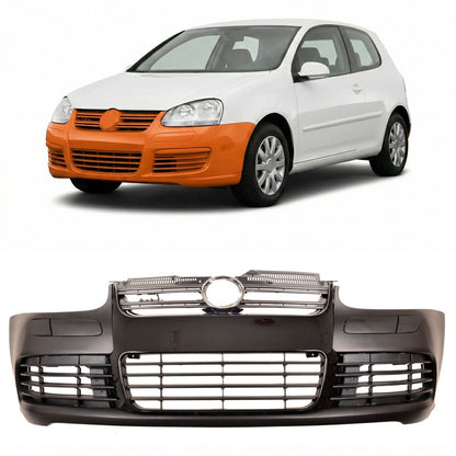 Frontstoßstange Schwarz mit SRA passend für VW Golf 5 2003-2009 Standard