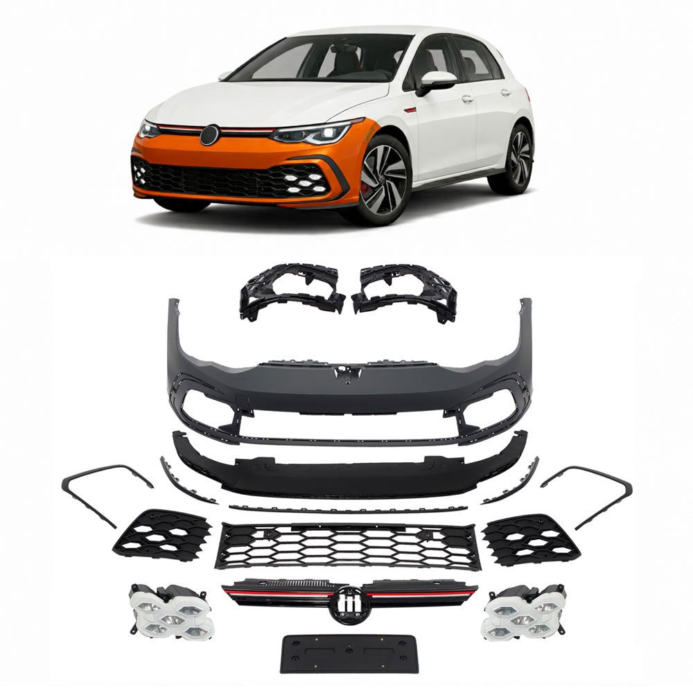 Frontstoßstange mit LED-Tagfahrlicht passend für VW Golf 8 2019-heute