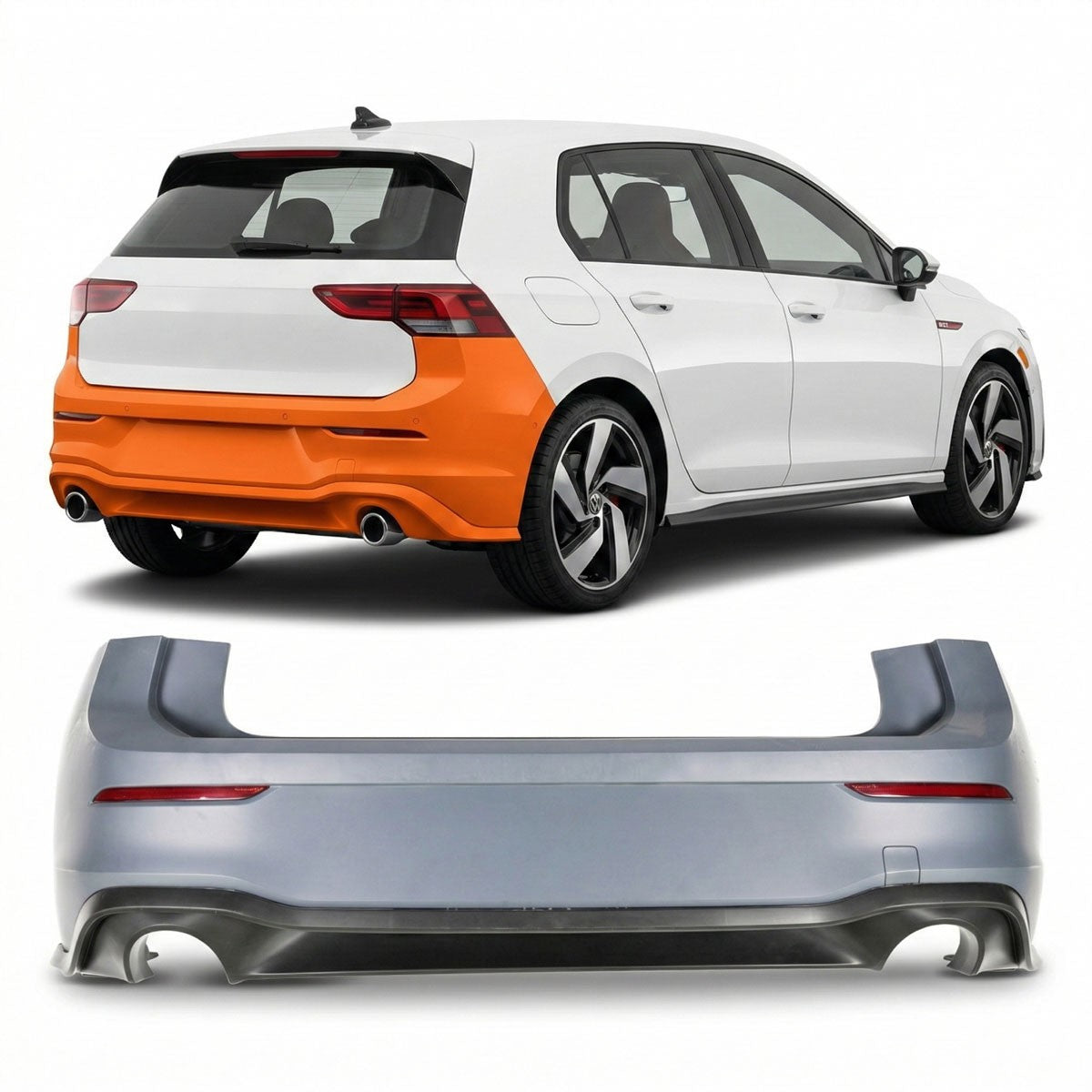 Heckstoßstange passend für VW Golf 8 GTI 2019-heute