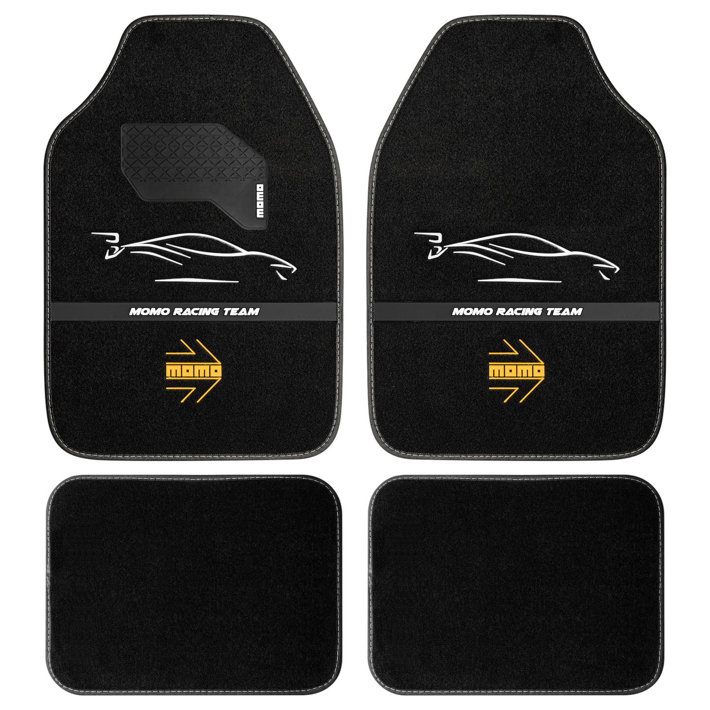 Automatte Racing Black White