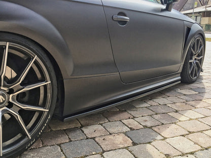 CUP Seitenschweller Audi TT RS, TTS, 8J, Coupe + Roadster Schwarz Matt