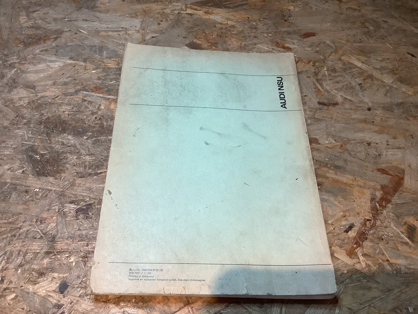 Audi NSU Vergleichsliste geänderter ET-Nummern aus dem Jahr 1970