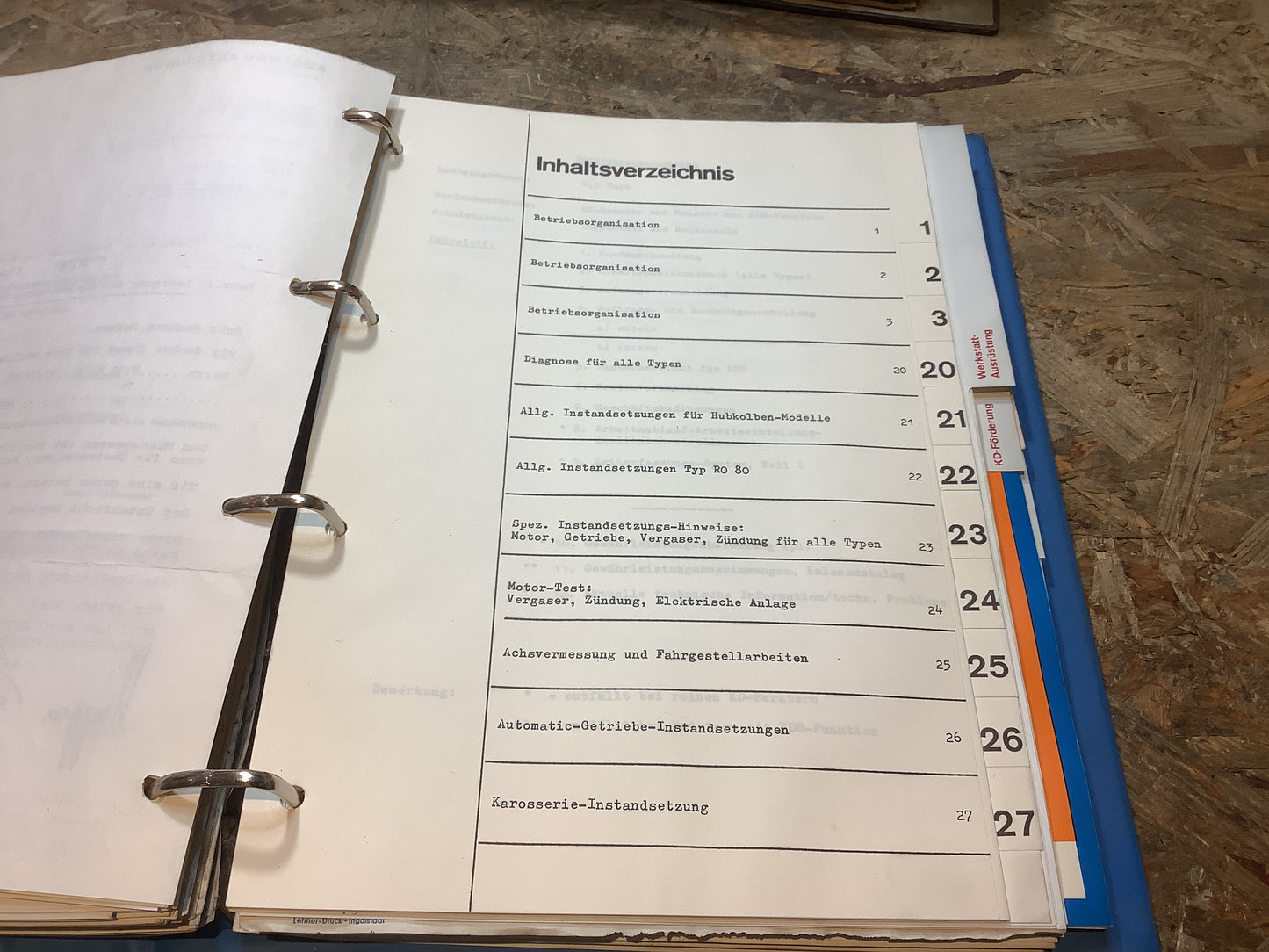 Schulungsunterlagen Audi NSU Jahr 1970