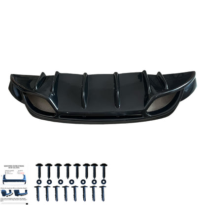 Heckstoßstange Diffusor Hochglanz Schwarz passend für Alfa Romeo Giulietta 2010-2020