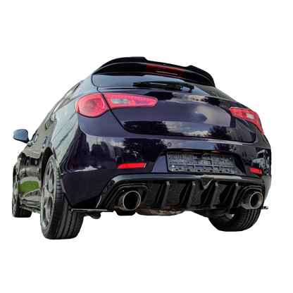 Heckdiffusor passend für Alfa Romeo Giulietta 2010-2020 v2 Hochglanz Schwarz