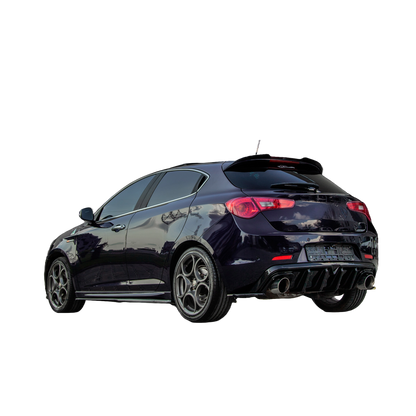 Heckdiffusor passend für Alfa Romeo Giulietta 2010-2020 v2 Hochglanz Schwarz