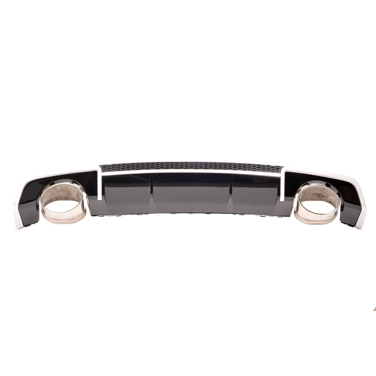 Heckstoßstange Diffusor Silber & Hochglanz Schwarz passend für Audi A3 8V Limousine 2013-2015