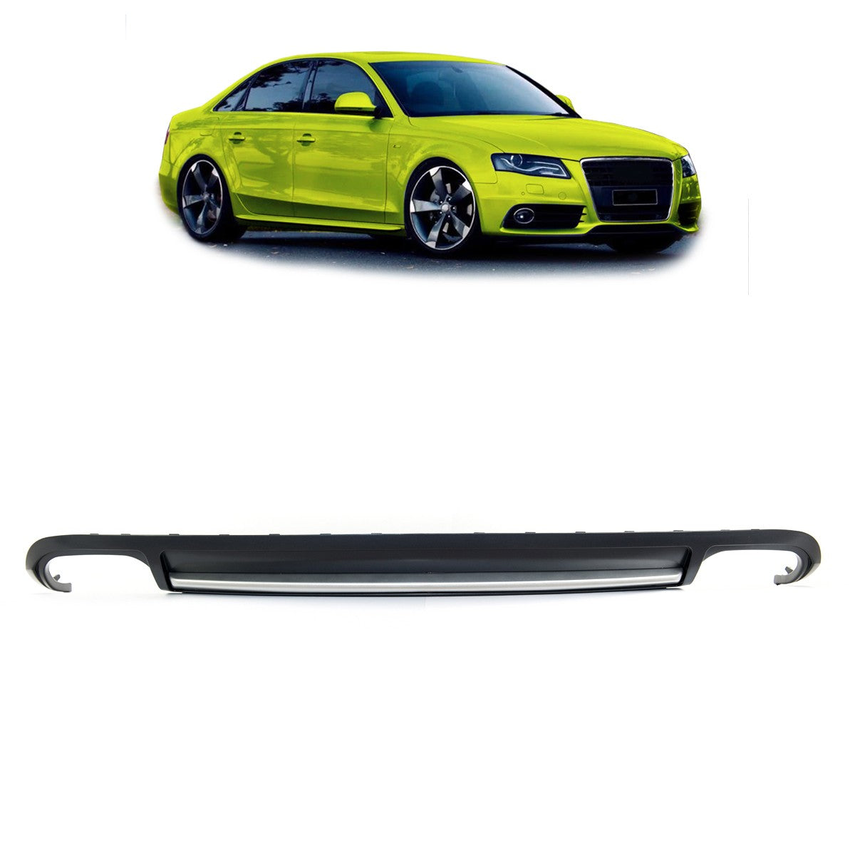 Heckspoiler Diffusor passend für Audi A4 B8 (8K) Limousine Avant 2008-2011