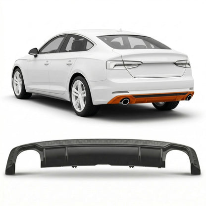 Heckdiffusor Hochglanz Schwarz passend für Audi A5 F5 2016-2020