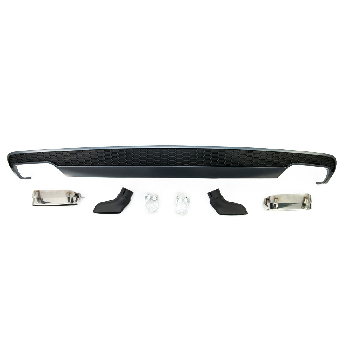 Heckdiffusor Silbergrau passend für Audi A6 C7 4G 2011-2014
