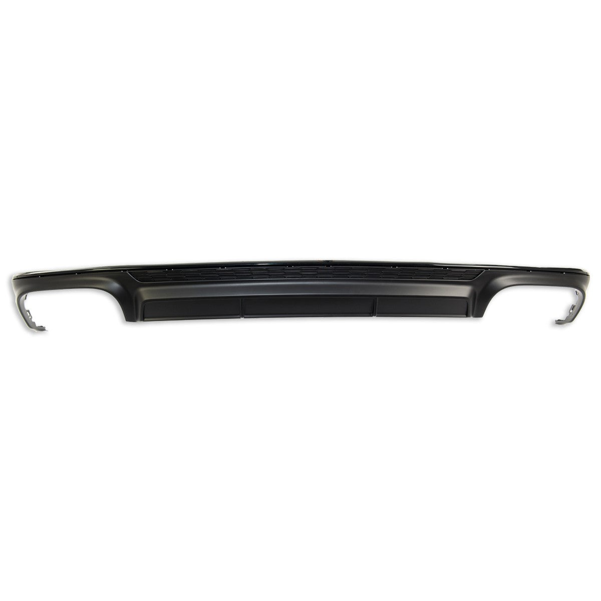 Heckdiffusor Schwarz + Schwarze Auspuffendrohre passend für Audi A6 C8 2018-2024