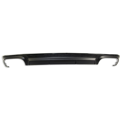 Heckdiffusor Schwarz + Schwarze Auspuffendrohre passend für Audi A6 C8 2018-2024