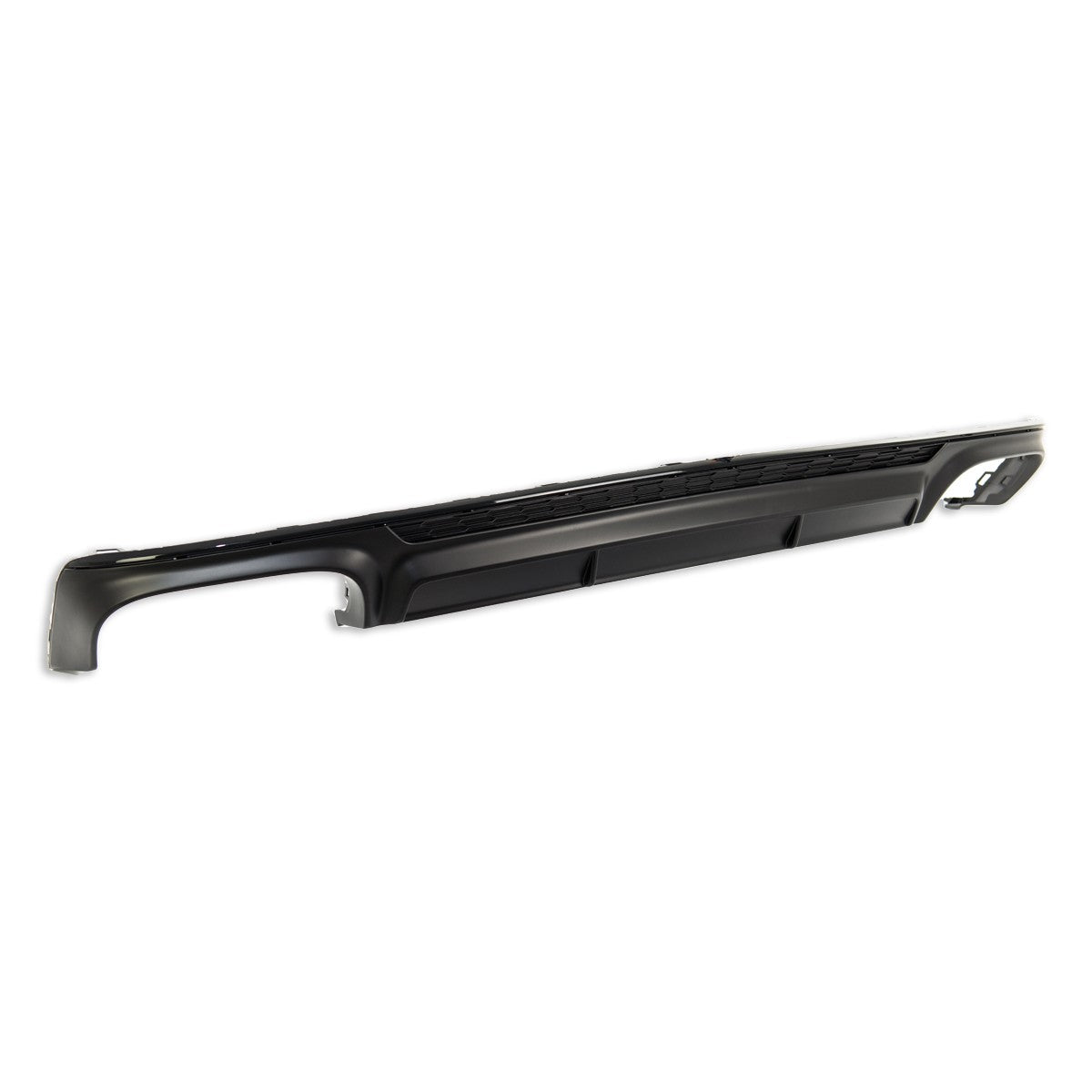 Heckdiffusor Schwarz + Schwarze Auspuffendrohre passend für Audi A6 C8 2018-2024