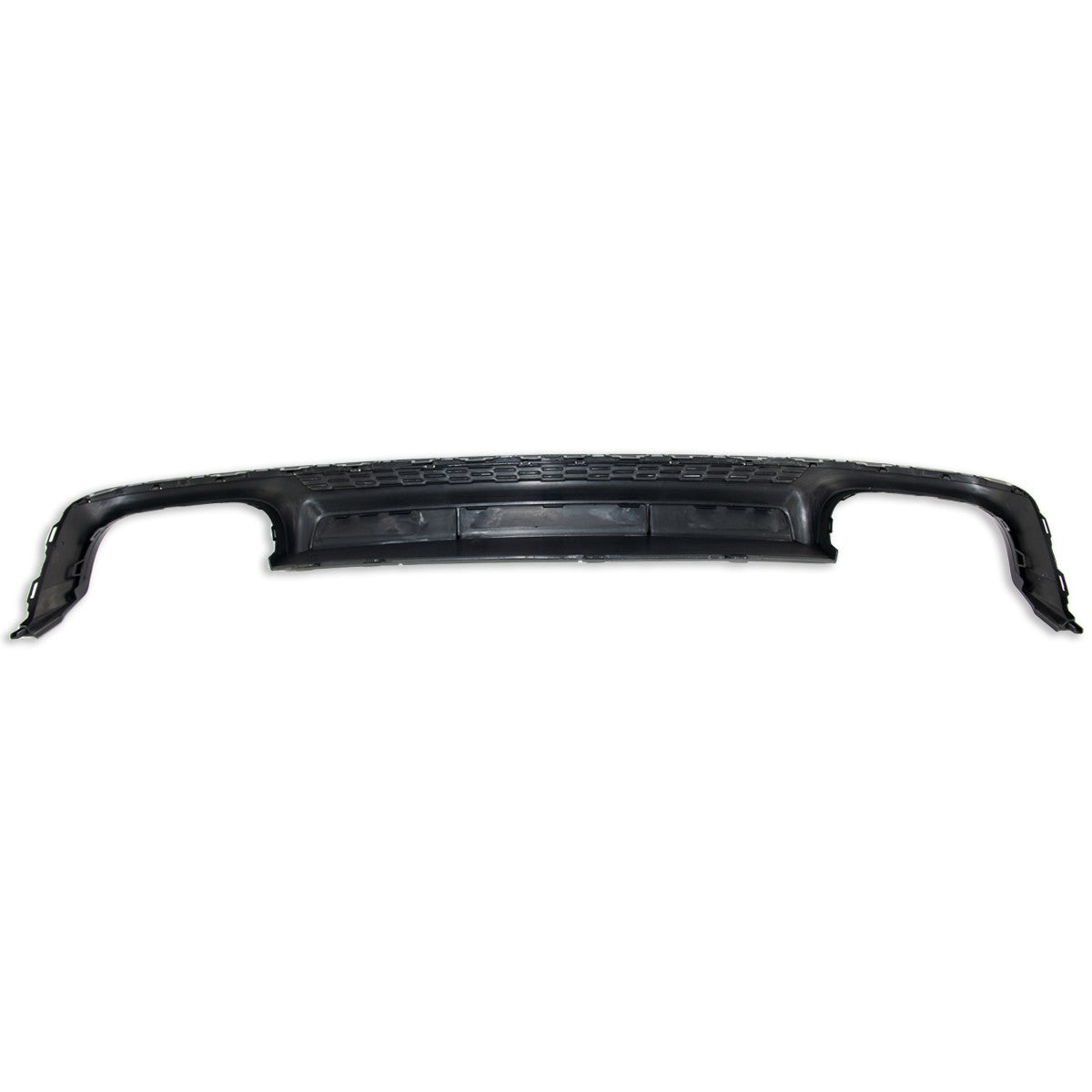Heckdiffusor Schwarz + Schwarze Auspuffendrohre passend für Audi A6 C8 2018-2024