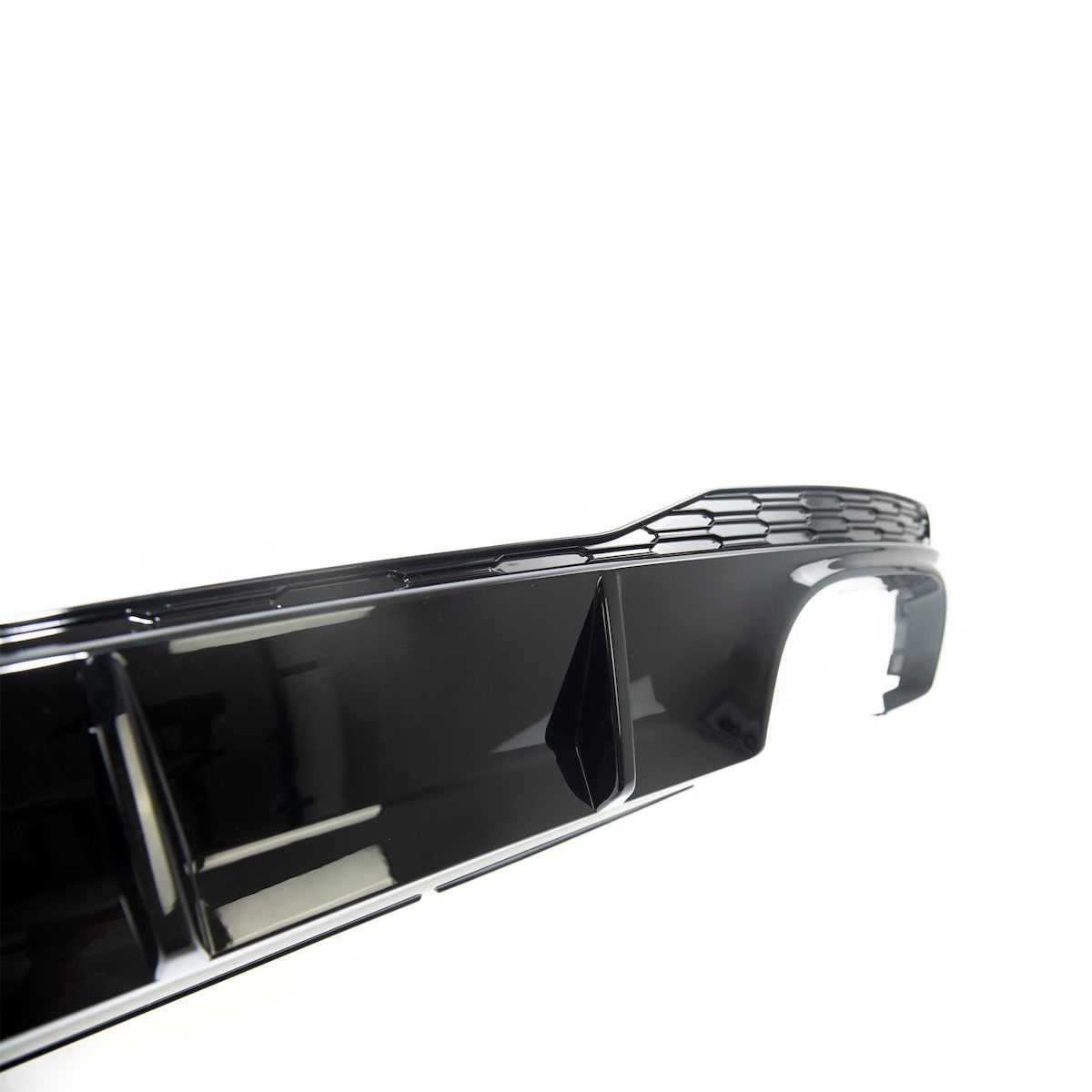 Heckdiffusor Schwarz mit Auspuffendrohren passend für Audi A7 4K Sportback 2018-2024