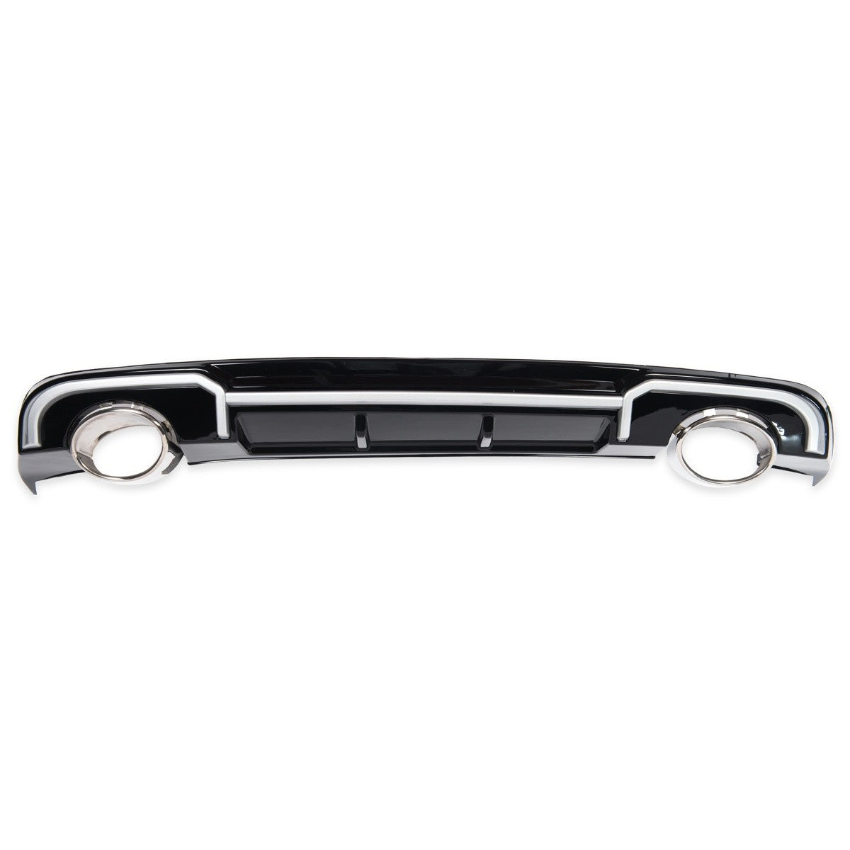 Heckdiffusor Silber Hochglanz Schwarz passend für Audi A3 8V Limousine 2016-2021