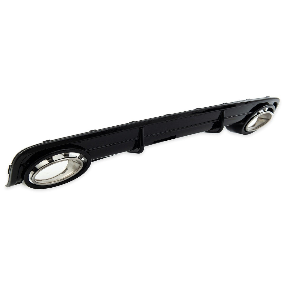 Heckdiffusor Silber Hochglanz Schwarz passend für Audi A6 C6 4F 2004-2008