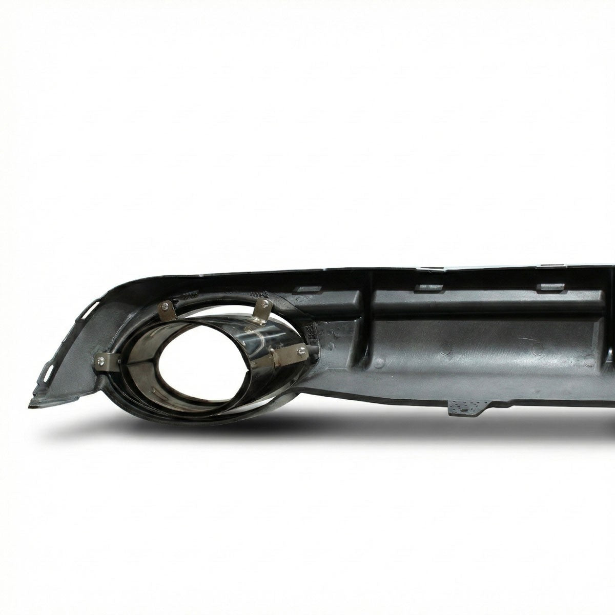 Heckstoßstange Diffusor Hochglanz Silber passend für Audi A6 C7 4G 2011-2015