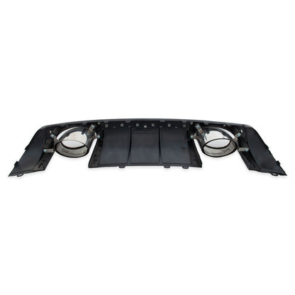 Heckstoßstange Diffusor Silber & Hochglanz Schwarz passend für Audi TT FV 8S 2014-2018