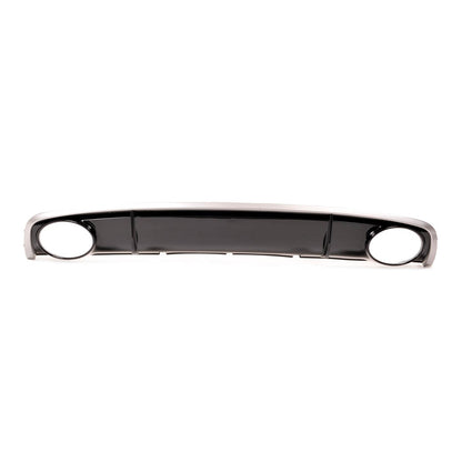 Heckdiffusor Silber Hochglanz Schwarz passend für Audi A4 B8 8K 2011-2015