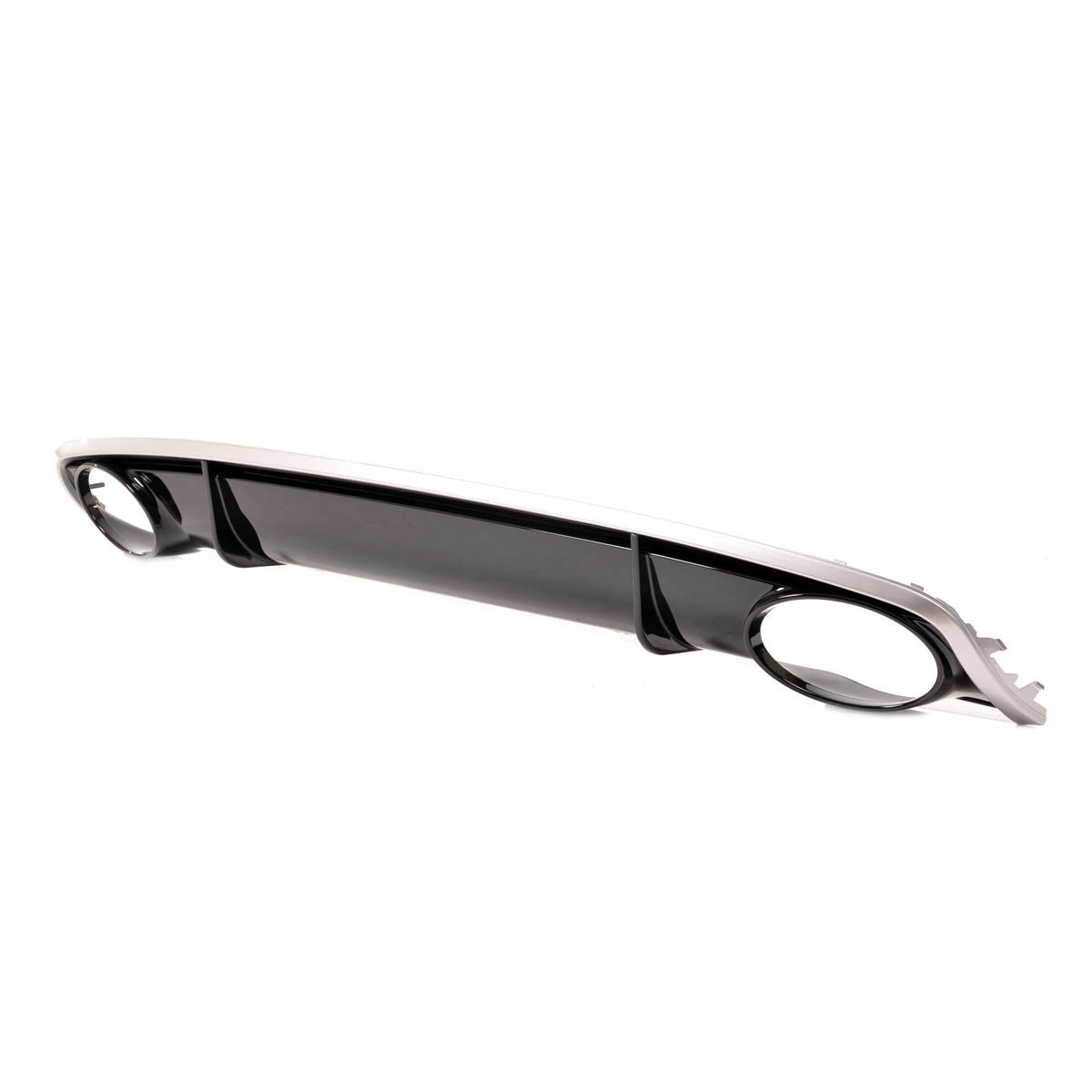 Heckdiffusor Silber Hochglanz Schwarz passend für Audi A4 B8 8K 2011-2015