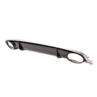 Heckdiffusor Silber Hochglanz Schwarz passend für Audi A4 B8 8K 2011-2015