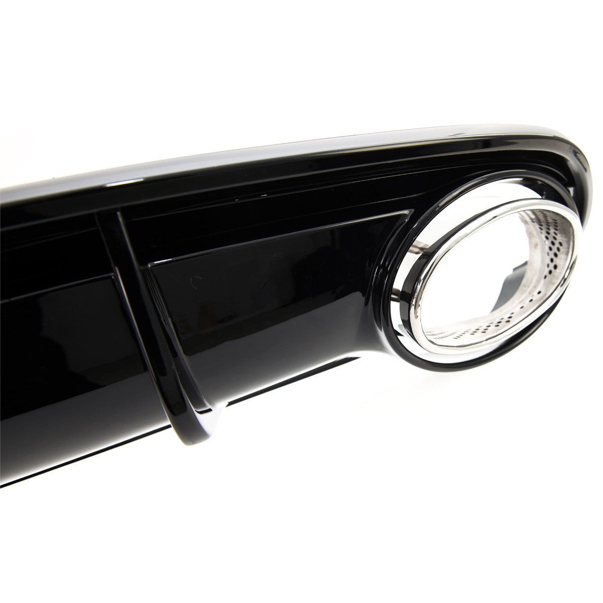 Heckdiffusor Silber Hochglanz Schwarz passend für Audi A4 B8 2007-2011
