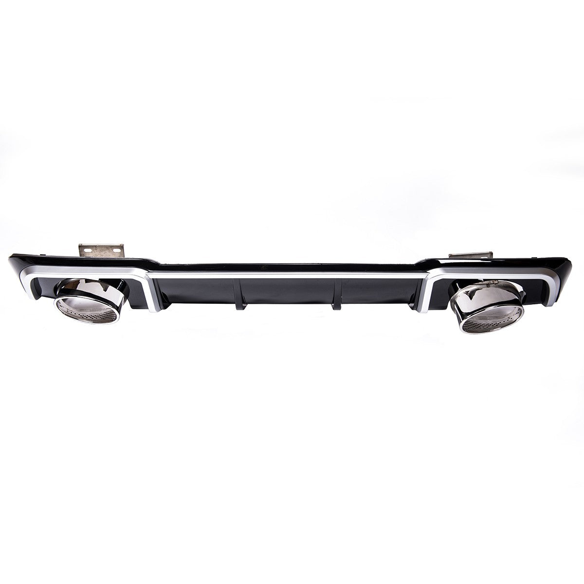 Heckstoßstange Diffusor Silber Hochglanz Schwarz passend für Audi A3 8V Sportback 2016-2020