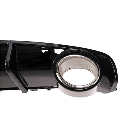 Heckstoßstange Diffusor Hochglanz Schwarz passend für Audi A4 B9 8W 2015-2019