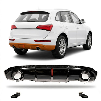 Heckdiffusor mit LED-Bremsleuchte passend für Audi Q5 8R 2008-2017